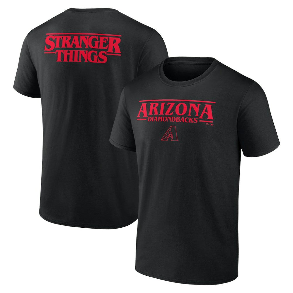 MLB Arizona Diamondbacks Stranger Things Logo Lockup T-Shirt