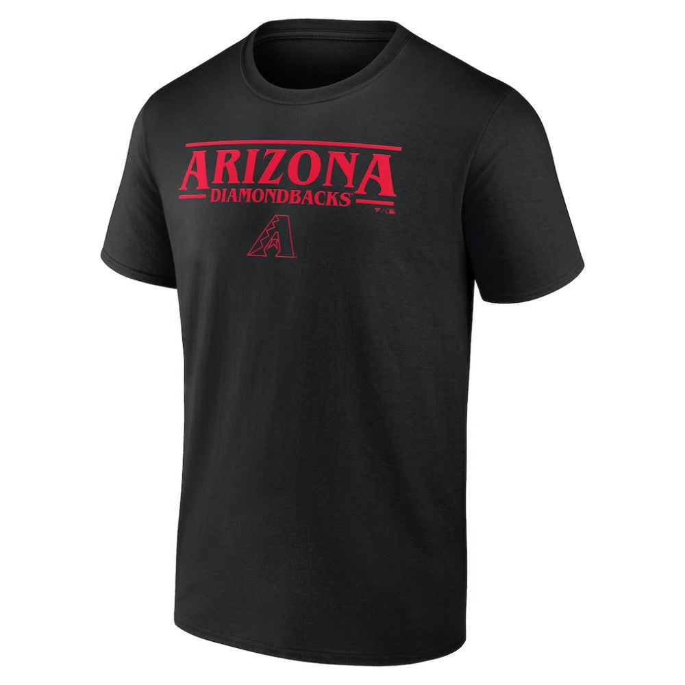 MLB Arizona Diamondbacks Stranger Things Logo Lockup T-Shirt