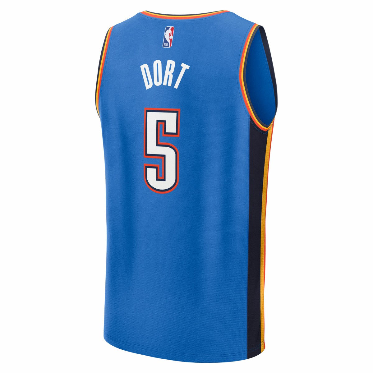 NBA Luguentz Dort Oklahoma City Thunder 2025 NBA Finals Champions Fast Break Replica Player Jersey