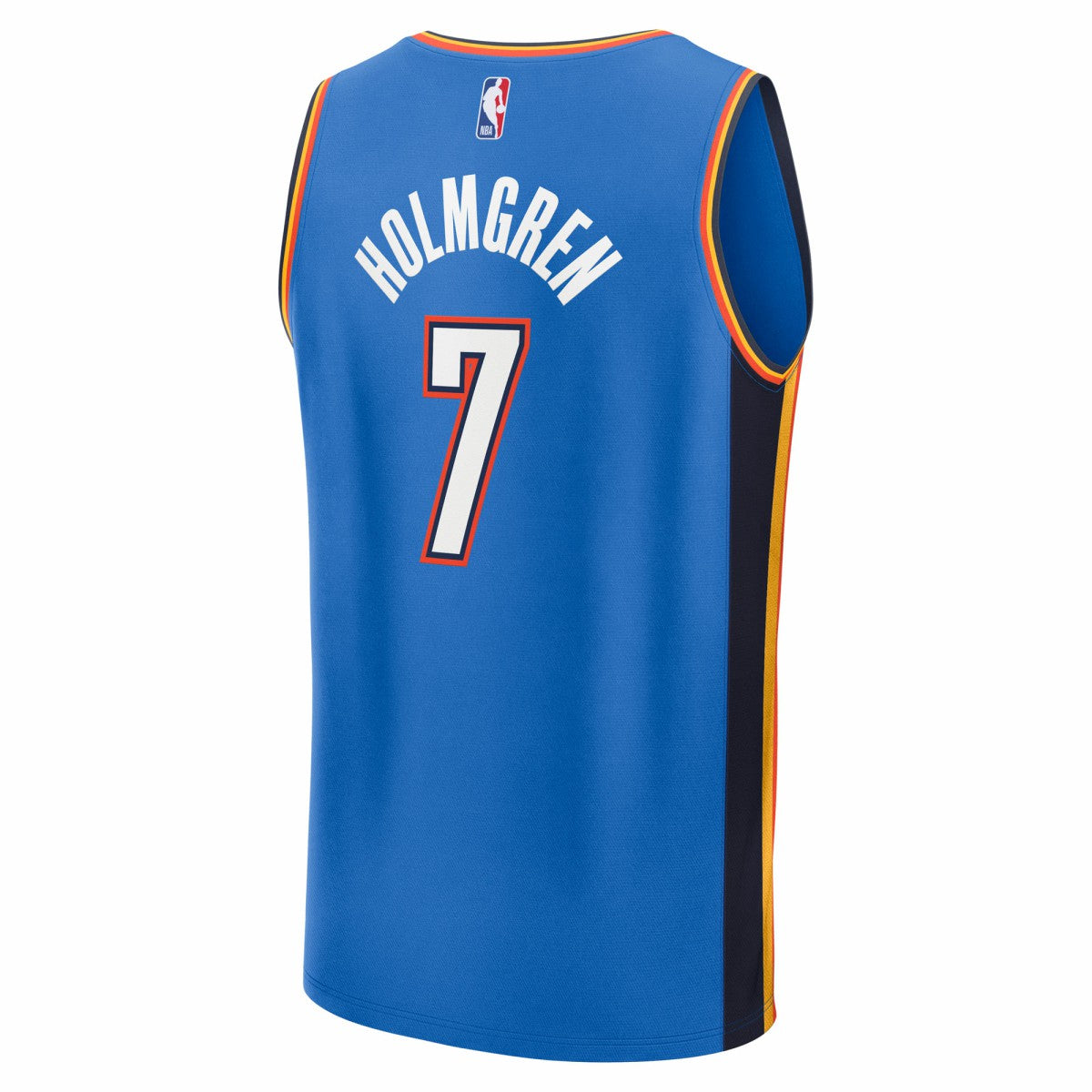 NBA Chet Holmgren Oklahoma City Thunder 2025 NBA Finals Champions Fast Break Replica Player Jersey