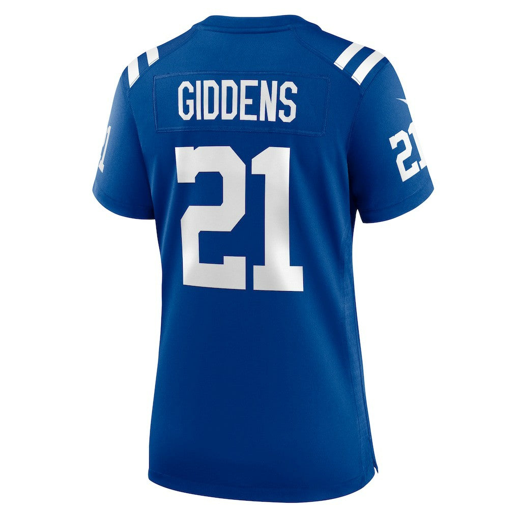 DJ Giddens  Women's Team Game Jersey - Indianapolis Colts