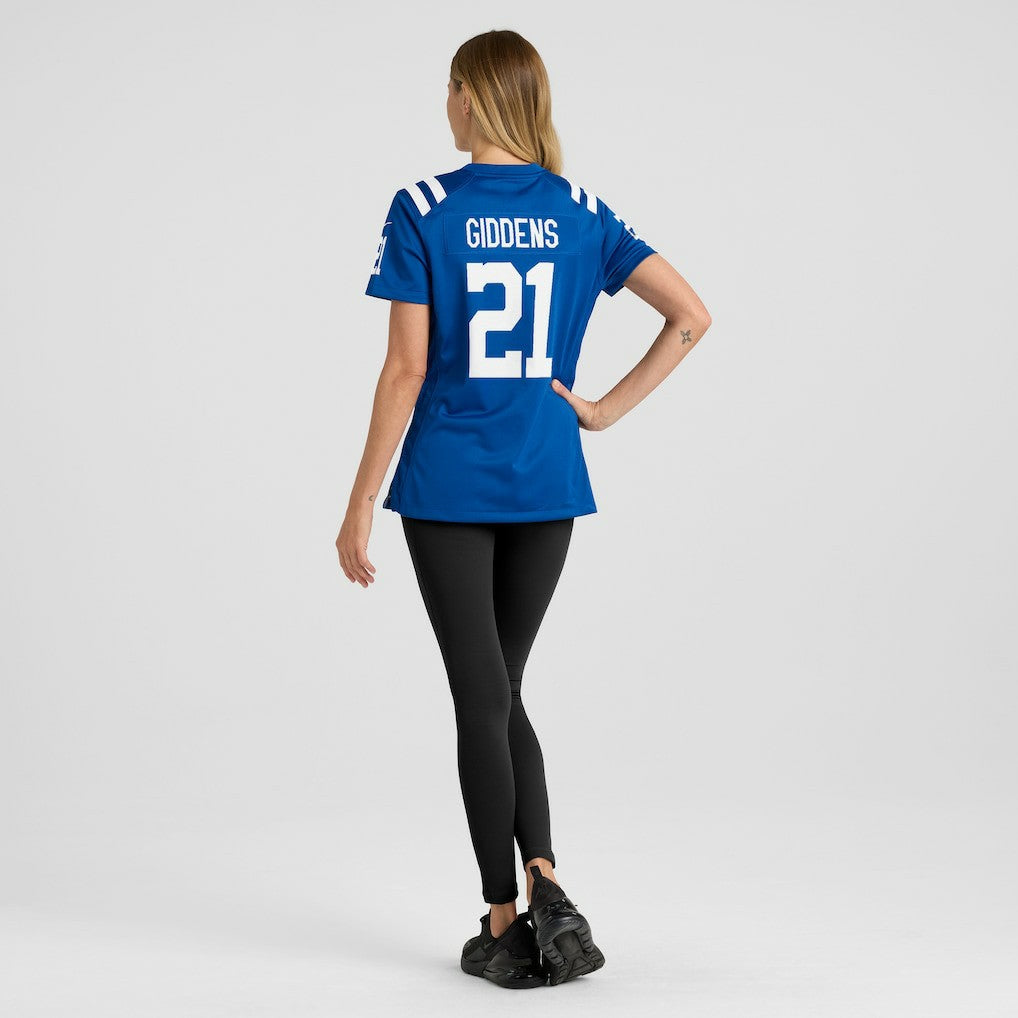 DJ Giddens  Women's Team Game Jersey - Indianapolis Colts
