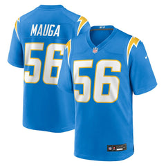 Kanai Mauga  Team Game Jersey - Los Angeles Chargers