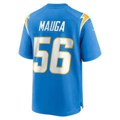 Kanai Mauga  Team Game Jersey - Los Angeles Chargers