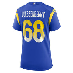 David Quessenberry  Women's Team Game Jersey - Los Angeles Rams