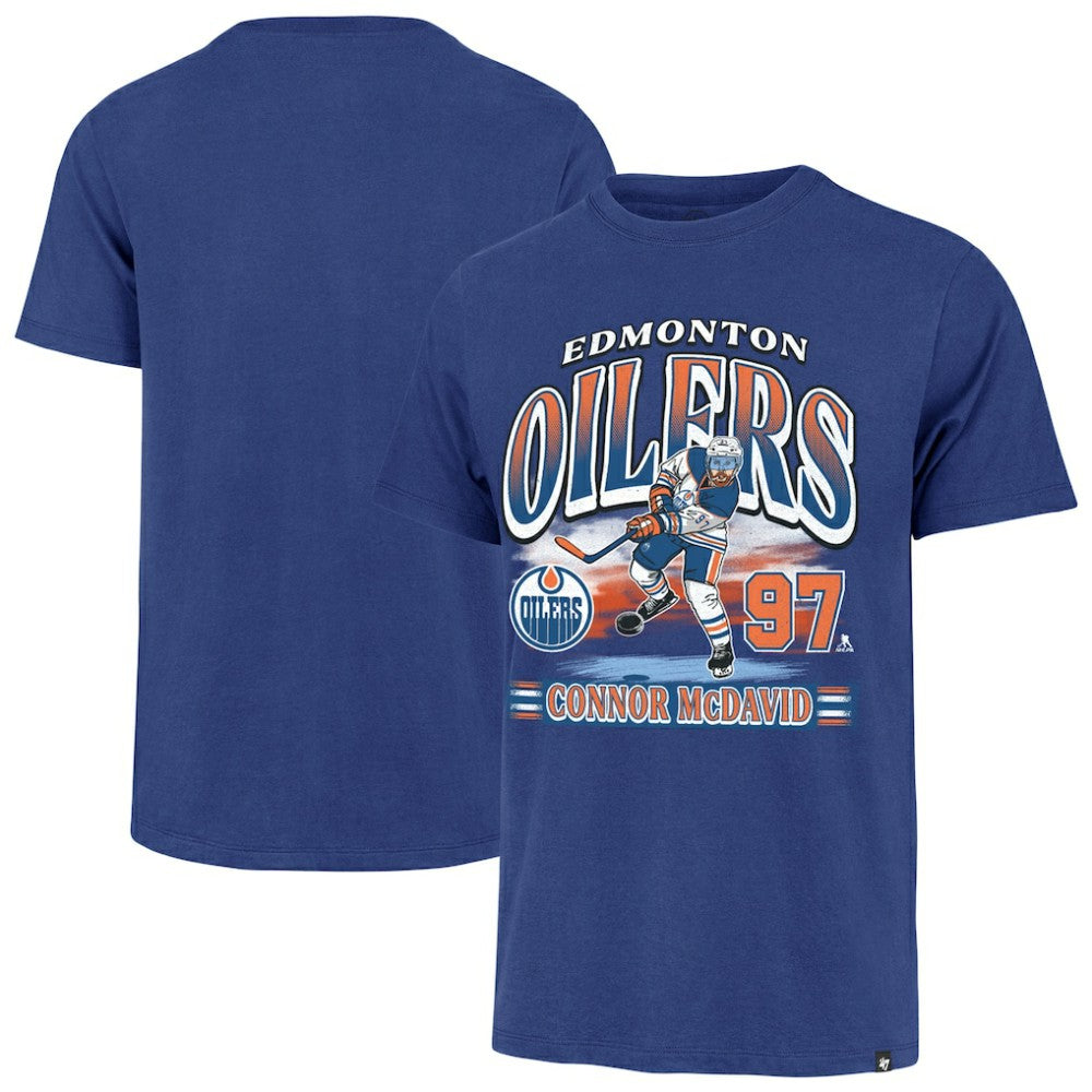 NHL Royal Connor McDavid Edmonton Oilers '47 Franklin Player Name & Number T-Shirt