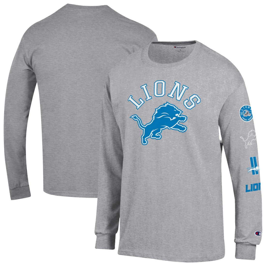 Seal Long Sleeve T-Shirt - Detroit Lions