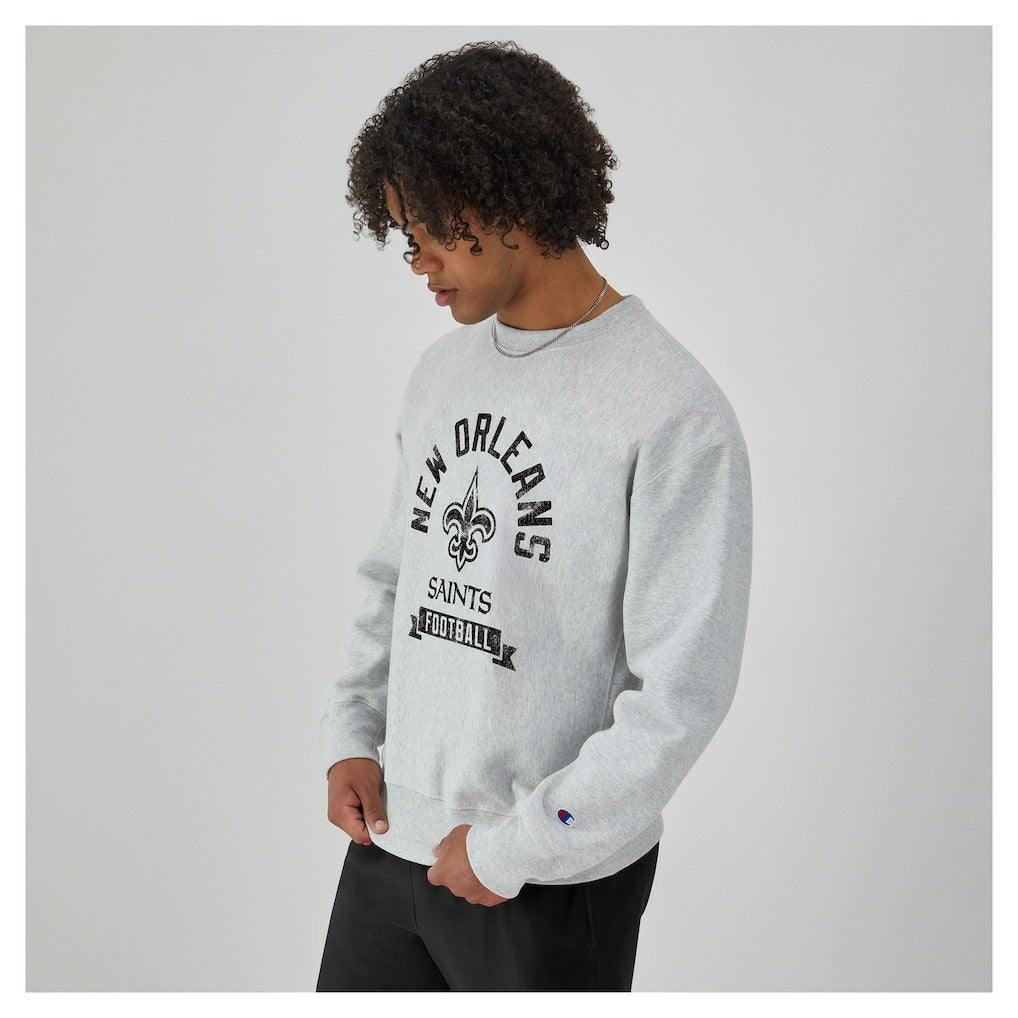 Reverse Weave Fleece Pullover Sweatshirt - New Orleans Saints