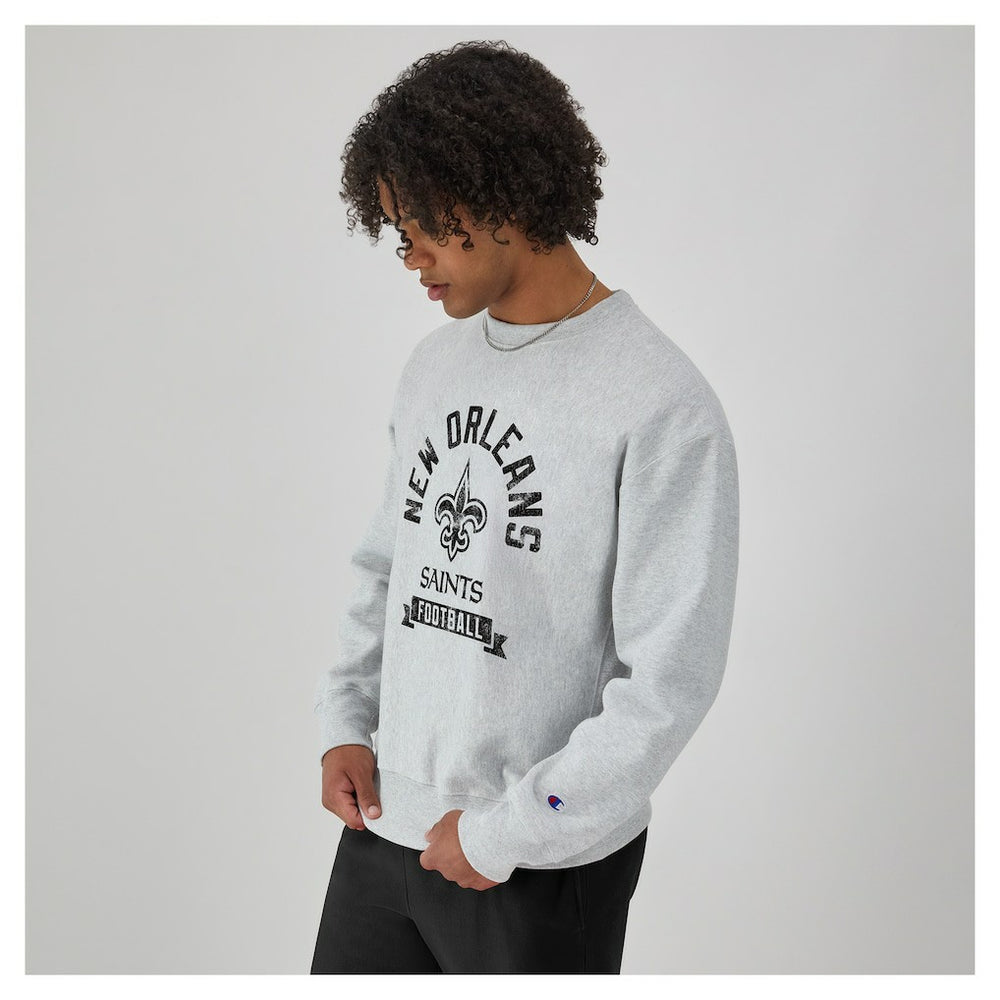 Reverse Weave Fleece Pullover Sweatshirt - New Orleans Saints