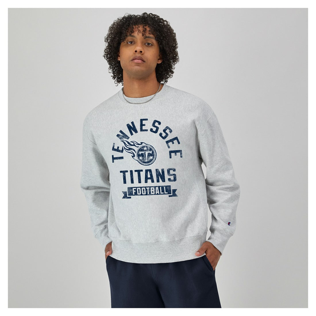 Reverse Weave Fleece Pullover Sweatshirt - Tennessee Titans
