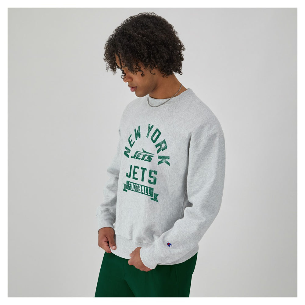 Reverse Weave Fleece Pullover Sweatshirt - New York Jets