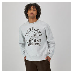 Reverse Weave Fleece Pullover Sweatshirt - Cleveland Browns
