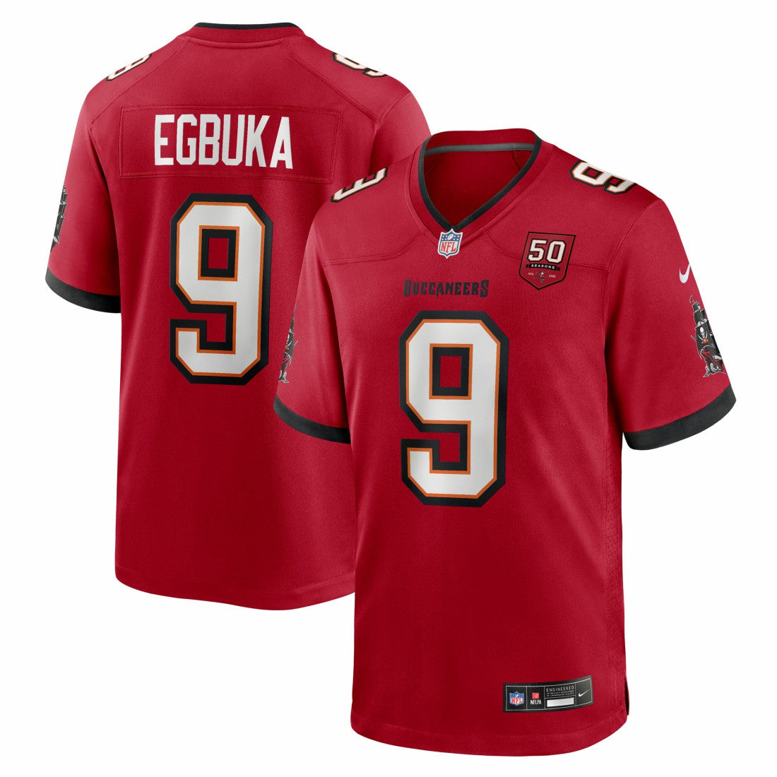 Emeka Egbuka  Team Game Jersey - Tampa Bay Buccaneers