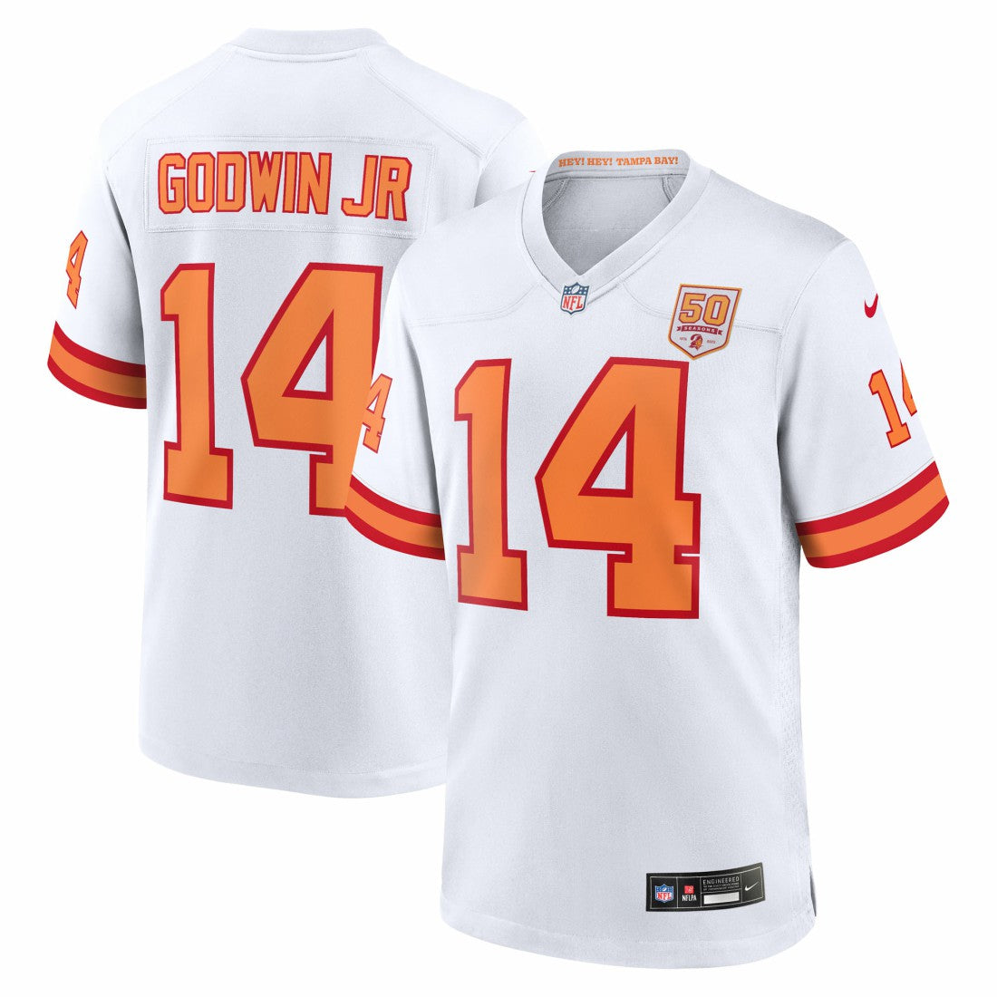 Chris Godwin Jr. '76  50th Season Game Jersey - Tampa Bay Buccaneers