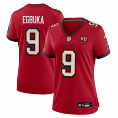 Emeka Egbuka  Women's 50th Season Team Game Jersey - Tampa Bay Buccaneers