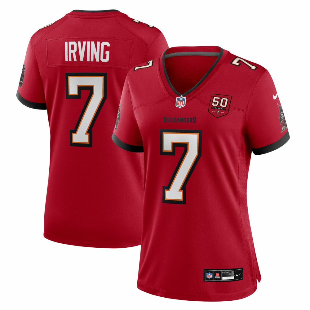Bucky Irving  Women's 50th Season Team Game Jersey - Tampa Bay Buccaneers