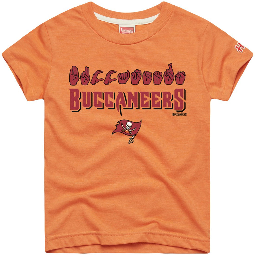 Homage Youth Love Sign x ASL 2.0 Tri-Blend T-Shirt - Tampa Bay Buccaneers