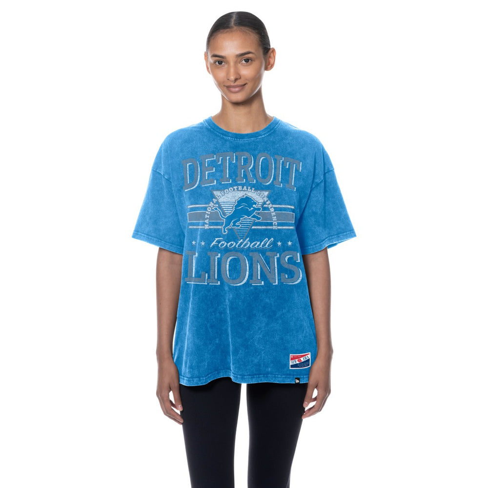 Women's Throwback Oversized T-Shirt - Detroit Lions