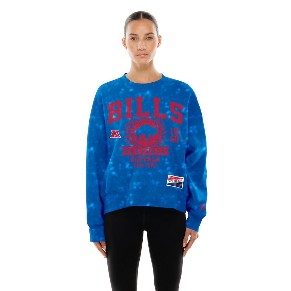 Women's Throwback Oversized Boxy Sweatshirt - Buffalo Bills