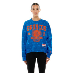 Women's Throwback Oversized Boxy Sweatshirt - Denver Broncos