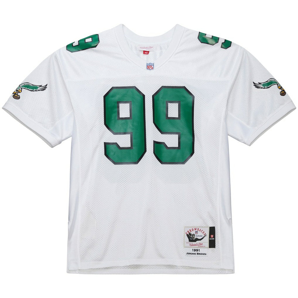 Jerome Brown  1991 Authentic Throwback Retired Player Jersey - Philadelphia Eagles