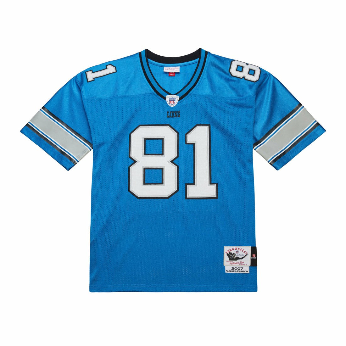 Calvin Johnson  2007 Authentic Throwback Retired Player Jersey - Detroit Lions