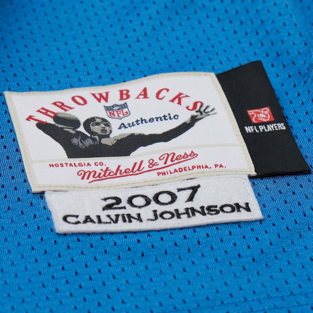 Calvin Johnson  2007 Authentic Throwback Retired Player Jersey - Detroit Lions