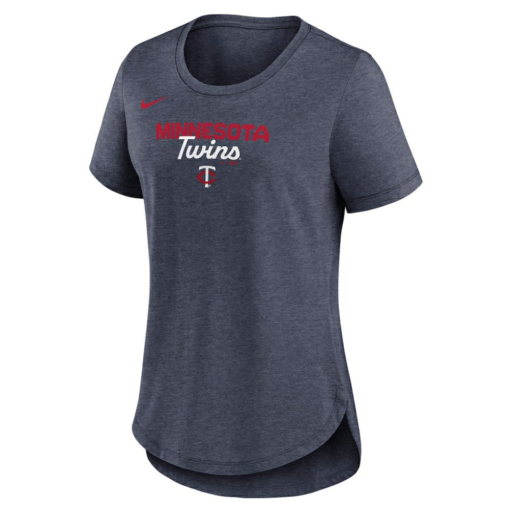 MLB Minnesota Twins Nike Women's Arched Tri-Blend T-Shirt
