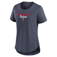 MLB Minnesota Twins Nike Women's Arched Tri-Blend T-Shirt