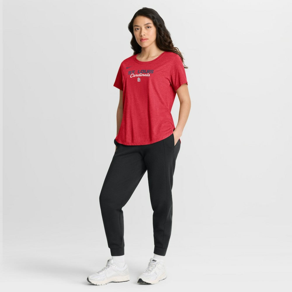 MLB St. Louis Cardinals Nike Women's Arched Tri-Blend T-Shirt