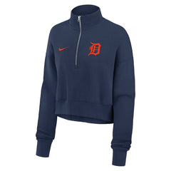 MLB Detroit Tigers Nike Women's Primetime Phoenix Fleece Half-Zip Sweatshirt