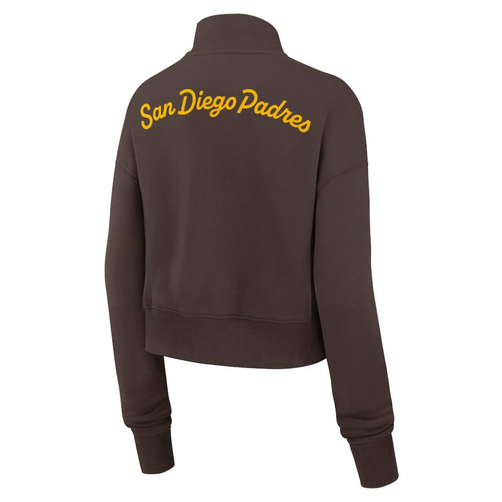 MLB San Diego Padres Nike Women's Primetime Phoenix Fleece Half-Zip Sweatshirt