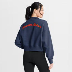 MLB Houston Astros Nike Women's Primetime Phoenix Fleece Half-Zip Sweatshirt