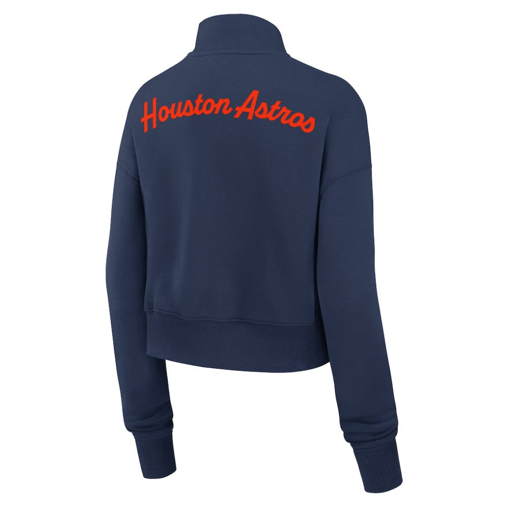 MLB Houston Astros Nike Women's Primetime Phoenix Fleece Half-Zip Sweatshirt