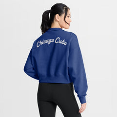 MLB Chicago Cubs Nike Women's Primetime Phoenix Fleece Half-Zip Sweatshirt