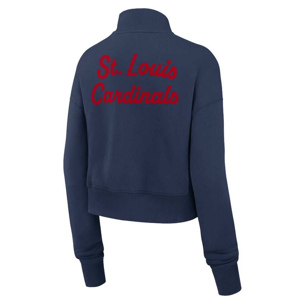 MLB St. Louis Cardinals Nike Women's Primetime Phoenix Fleece Half-Zip Sweatshirt