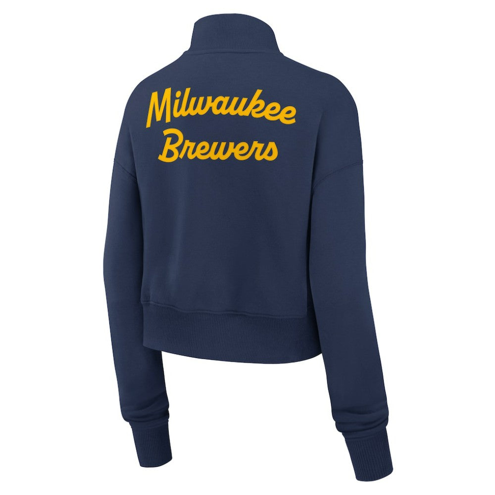 MLB Milwaukee Brewers Nike Women's Primetime Phoenix Fleece Half-Zip Sweatshirt