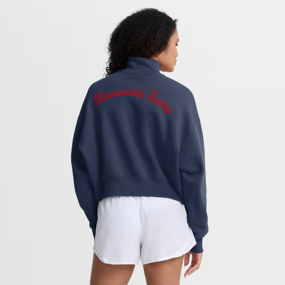 MLB Minnesota Twins Nike Women's Primetime Phoenix Fleece Half-Zip Sweatshirt