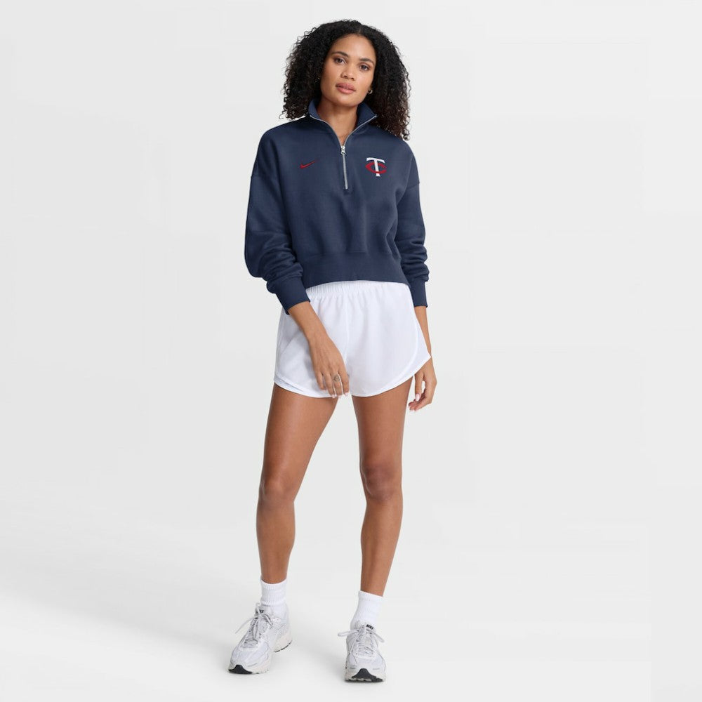MLB Minnesota Twins Nike Women's Primetime Phoenix Fleece Half-Zip Sweatshirt