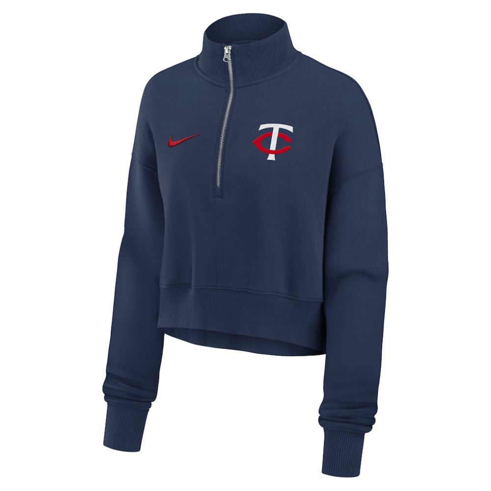 MLB Minnesota Twins Nike Women's Primetime Phoenix Fleece Half-Zip Sweatshirt