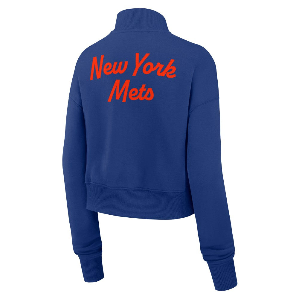 MLB New York Mets Nike Women's Primetime Phoenix Fleece Half-Zip Sweatshirt
