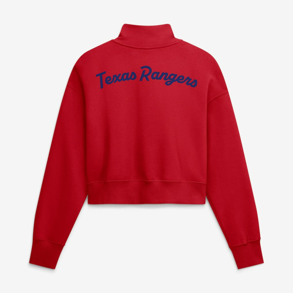 MLB Texas Rangers Nike Women's Primetime Phoenix Fleece Half-Zip Sweatshirt