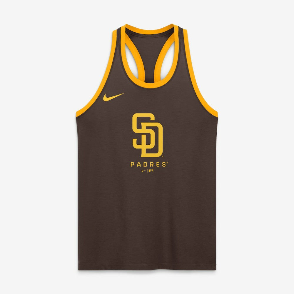 MLB San Diego Padres Nike Women's Tri-Blend Dri-FIT Racerback Tank Top