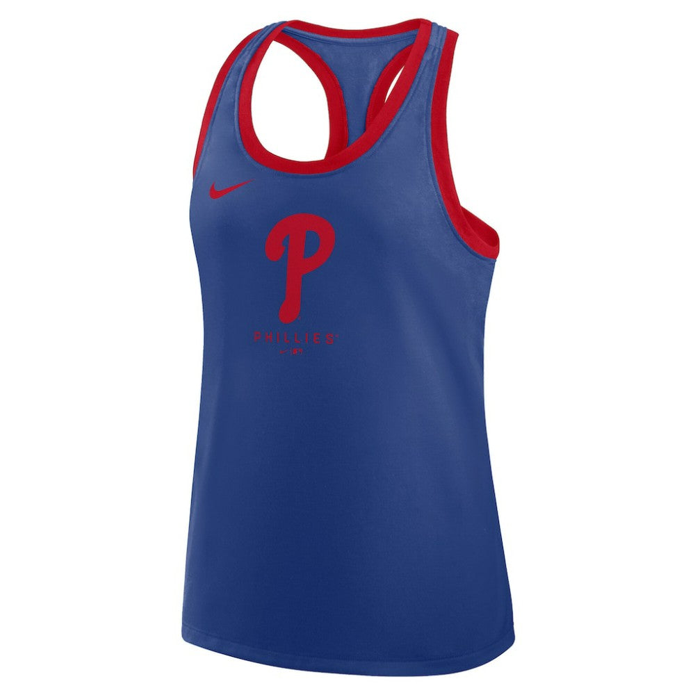 MLB Philadelphia Phillies Nike Women's Tri-Blend Dri-FIT Racerback Tank Top