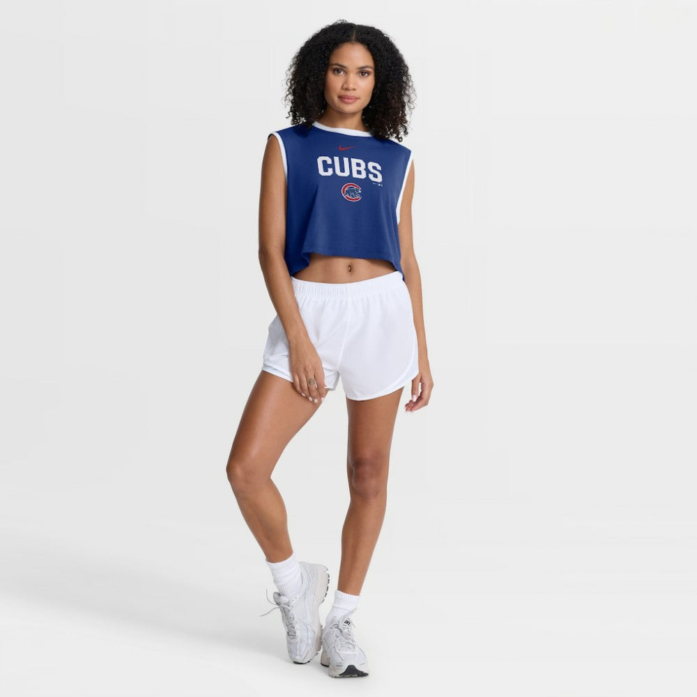 MLB Chicago Cubs Nike Women's Primetime Loose Dri-FIT Cropped Tank Top