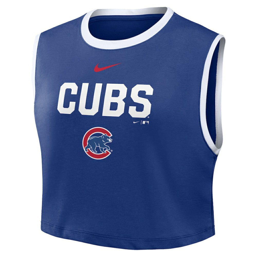 MLB Chicago Cubs Nike Women's Primetime Loose Dri-FIT Cropped Tank Top