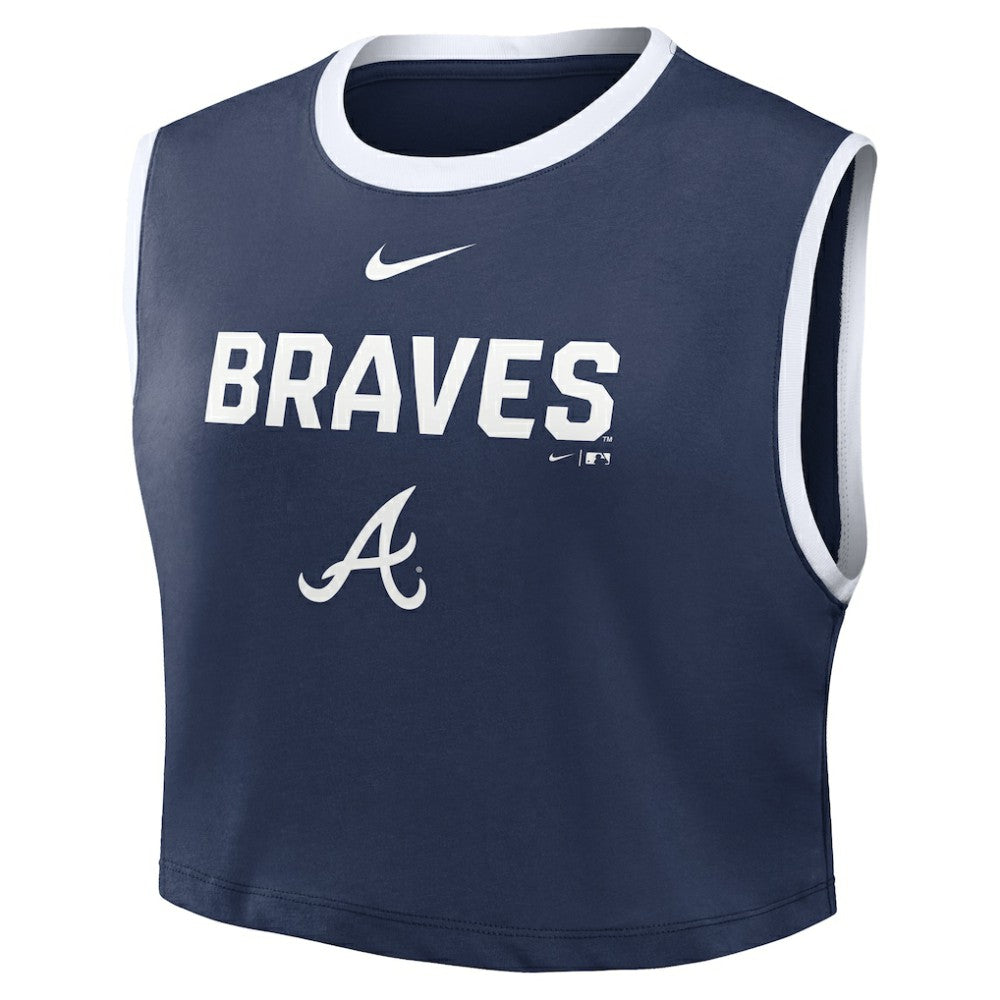 MLB Atlanta Braves Nike Women's Primetime Loose Dri-FIT Cropped Tank Top