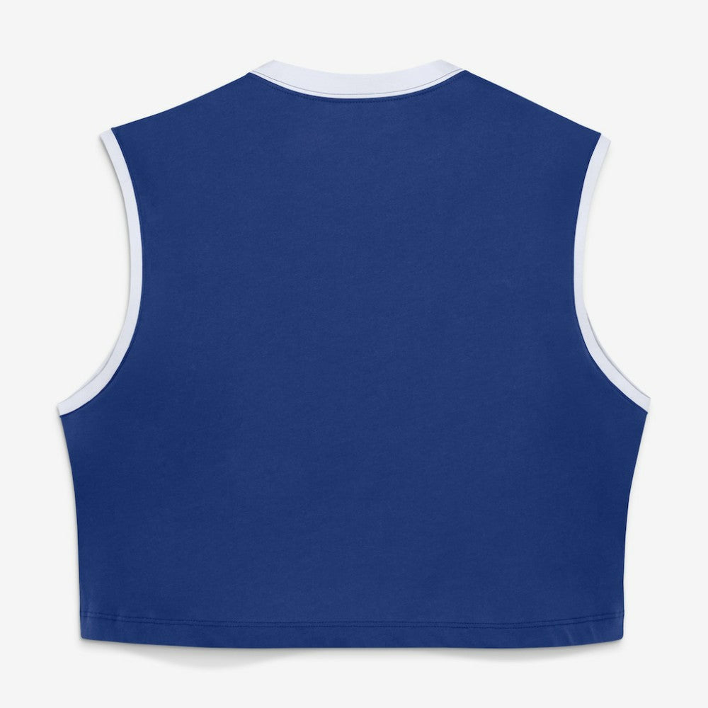 MLB Los Angeles Dodgers Nike Women's Primetime Loose Dri-FIT Cropped Tank Top