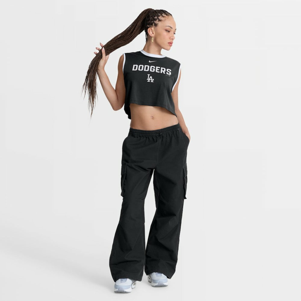 MLB Los Angeles Dodgers Nike Women's Primetime Loose Dri-FIT Cropped Tank Top