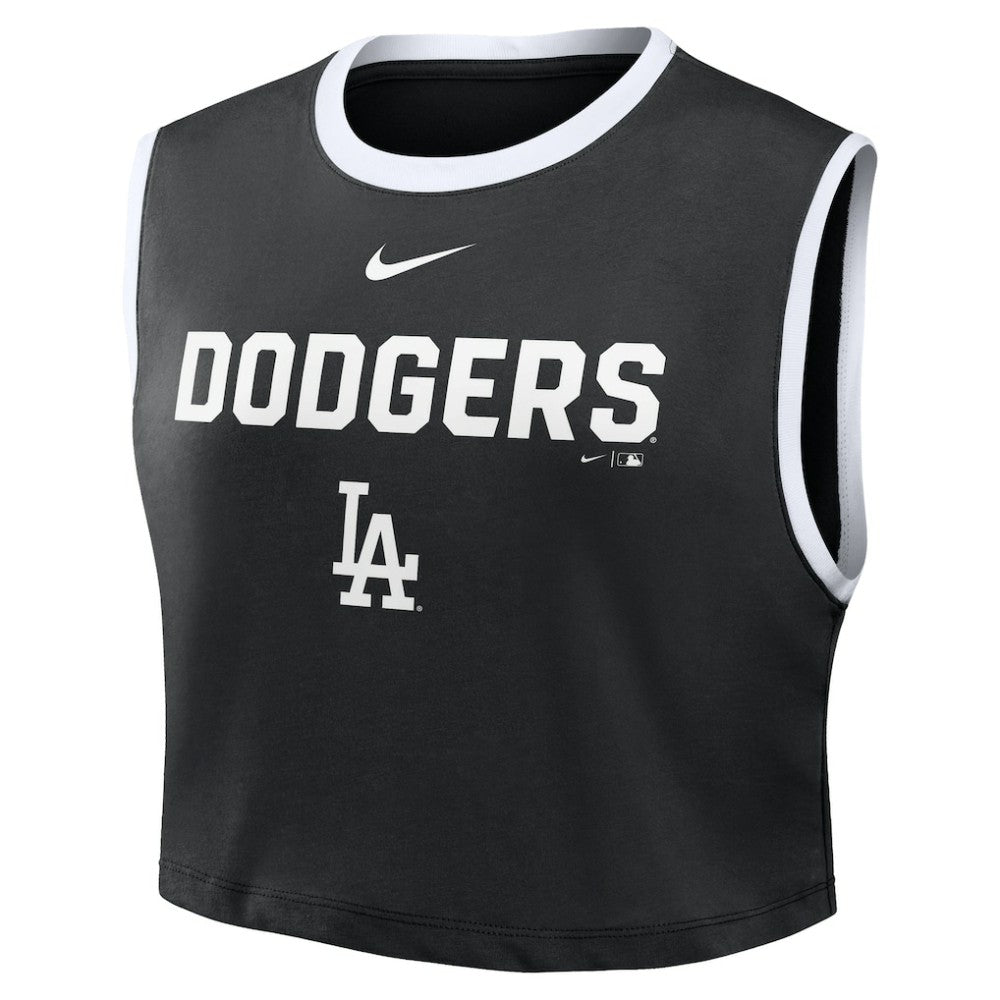 MLB Los Angeles Dodgers Nike Women's Primetime Loose Dri-FIT Cropped Tank Top
